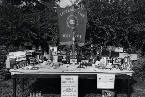 Vintage picture of New Hope Exchange Club awards
