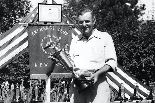 Vintage picture of the New Hope Exchange Club trophy