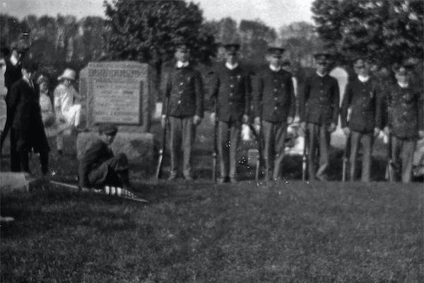 Vintage picture of Civil War veterans in New Hope PA