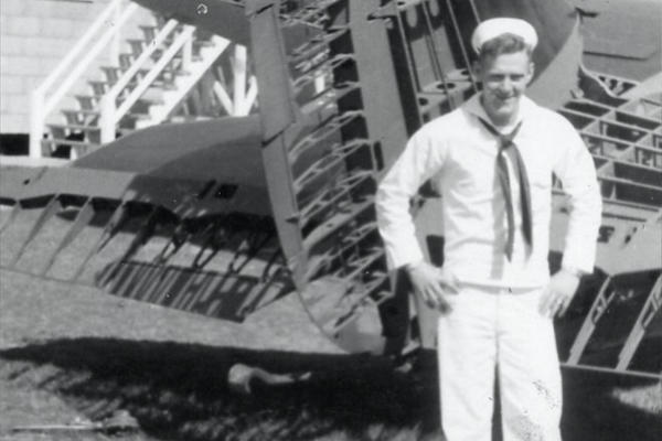 Jim Melson in Navy Uniform