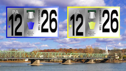 Vehicle inspection stickers